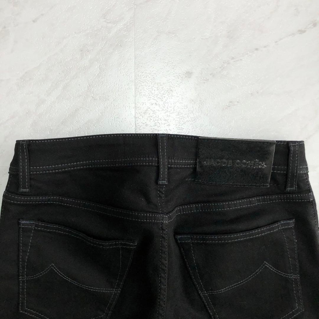 【美品 近年モデル】ヤコブコーエン デニム NICK ブラック ハラコ 29