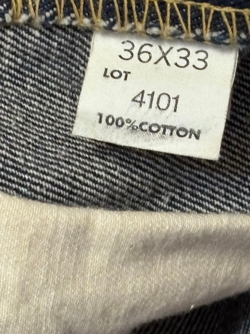 Lee RIDERS 101B 4101 復刻 センター 赤タグ 日本製 36