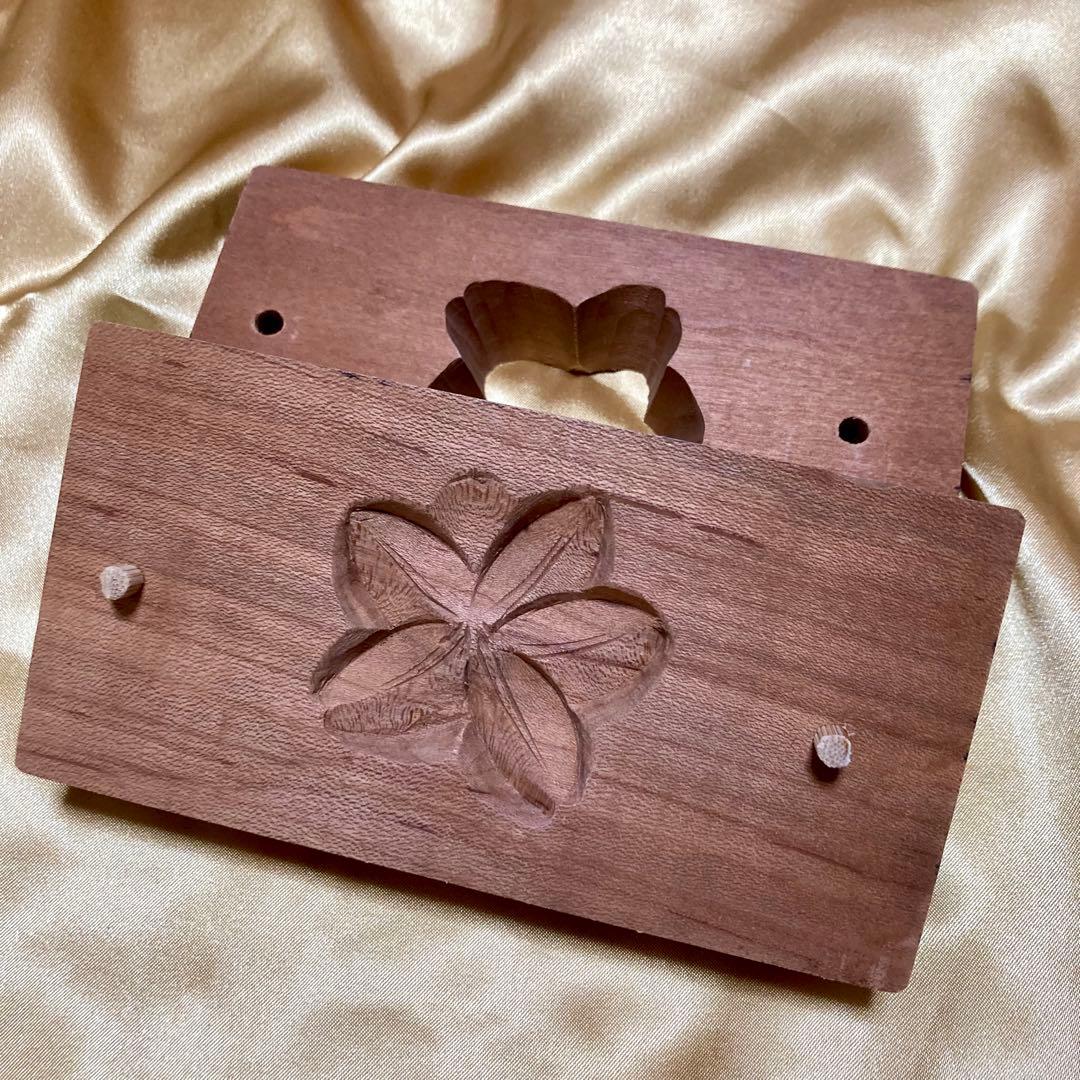 和菓子型 木製 セット　干菓子　生菓子