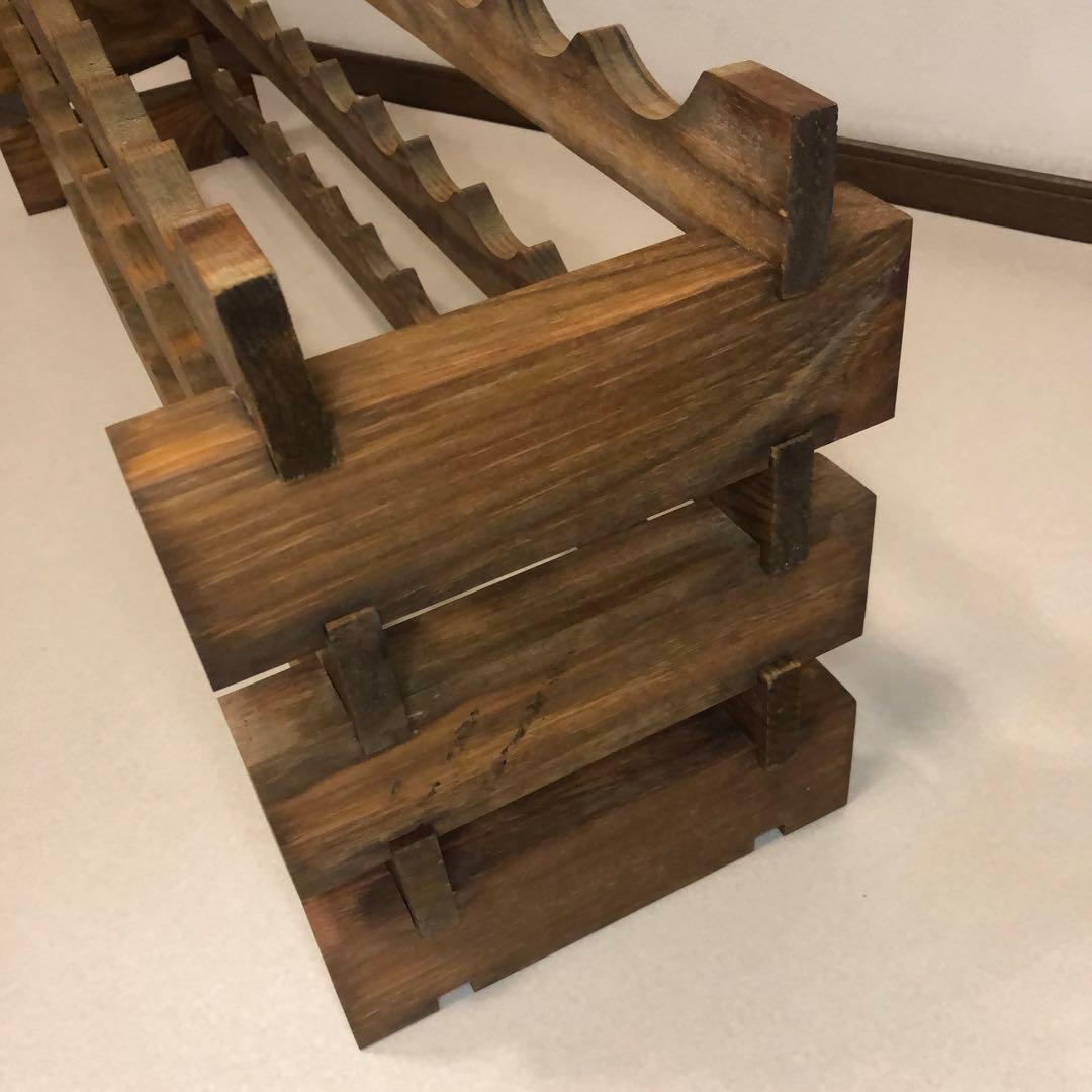 機能良 木製 ワインラックキット 12ボトル用 3段 送料無料