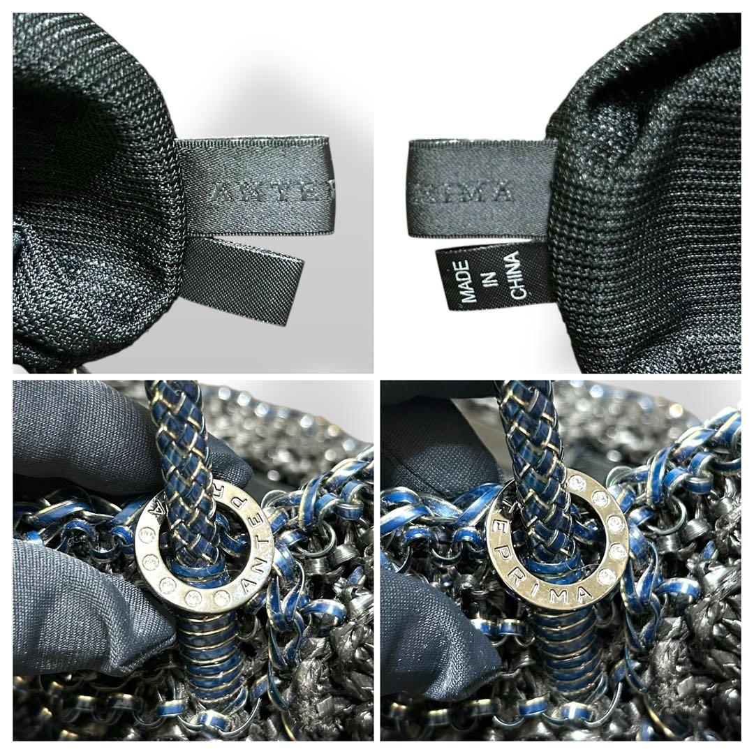 極美品✨ アンテプリマ　ワイヤーバッグ　トートバッグ　フラワーモチーフ