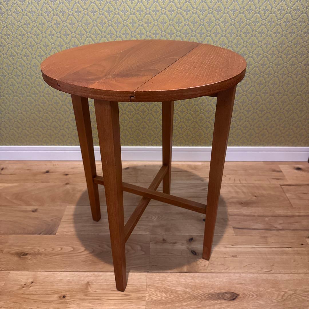 イギリスアンティーク フォールディングテーブル 天然木 折りたたみテーブル