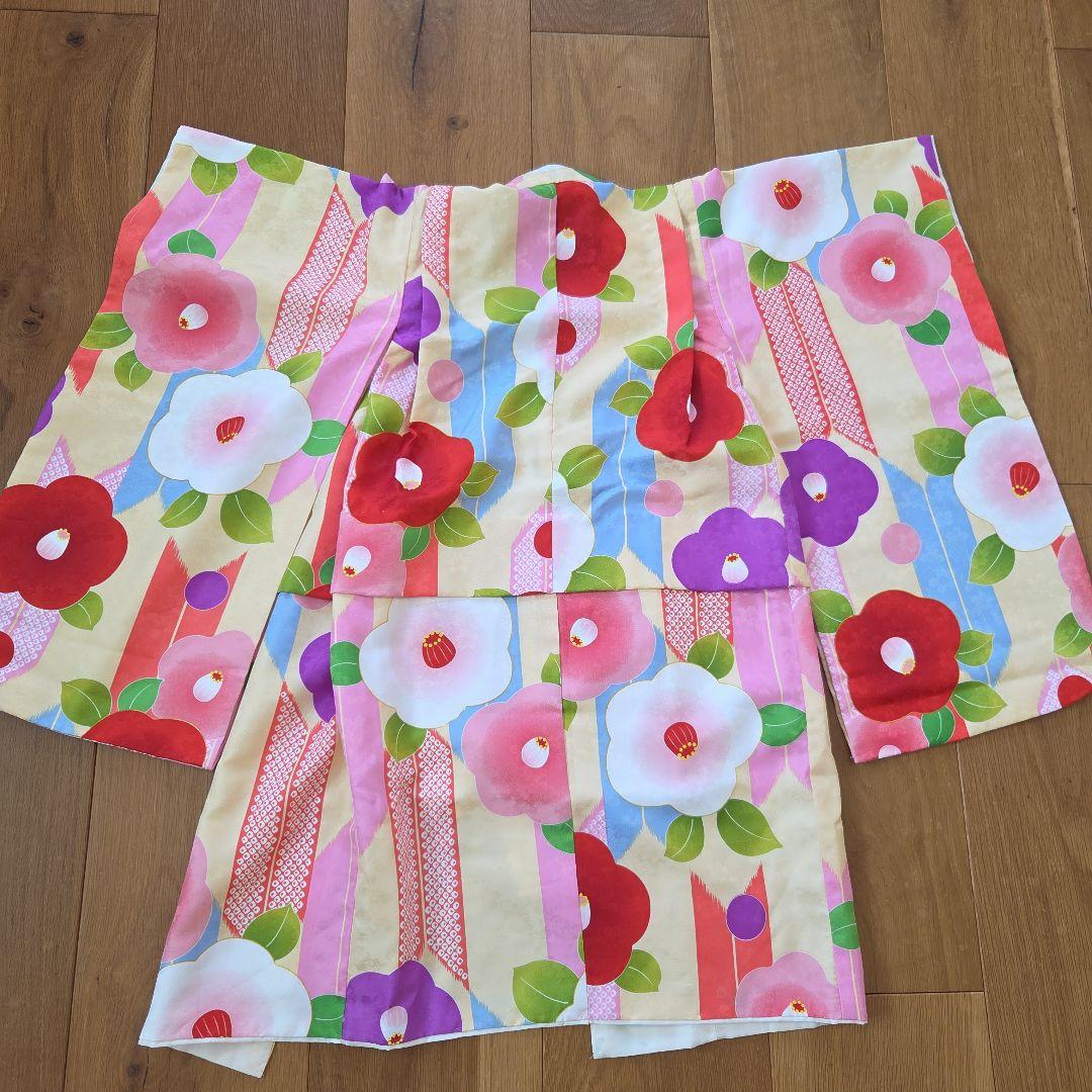 ★美品★七五三 着物セット 子供用 花柄【京都花ひめ】