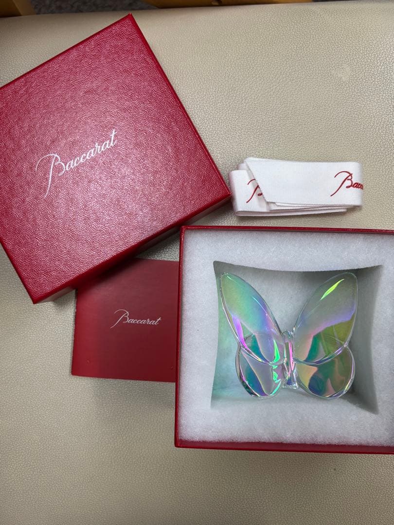 【未使用】バカラ ラッキーバタフライ イリゼクリア 箱・カード付