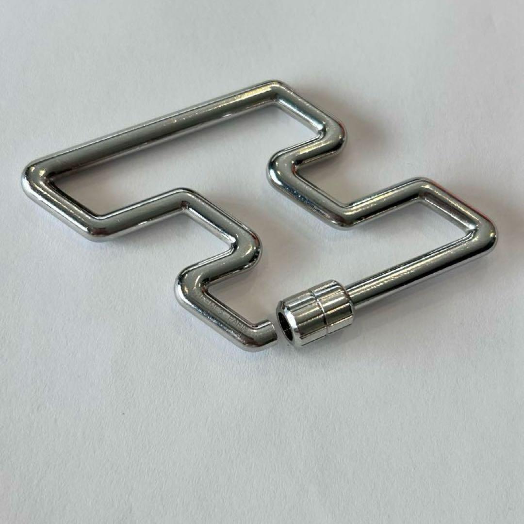 HERMES エルメス　シルバー キーリング Hロゴ　Hトゥスピード