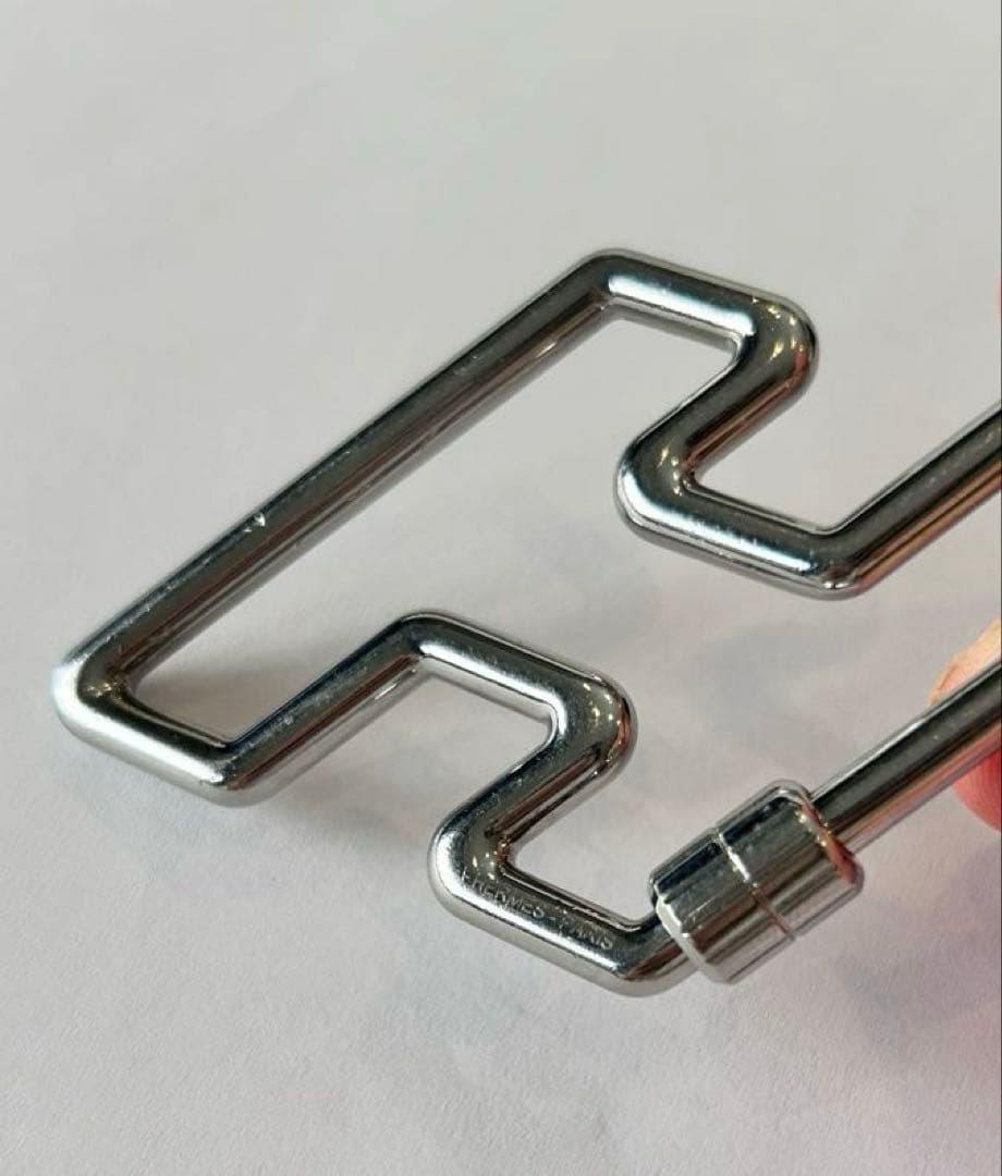 HERMES エルメス　シルバー キーリング Hロゴ　Hトゥスピード