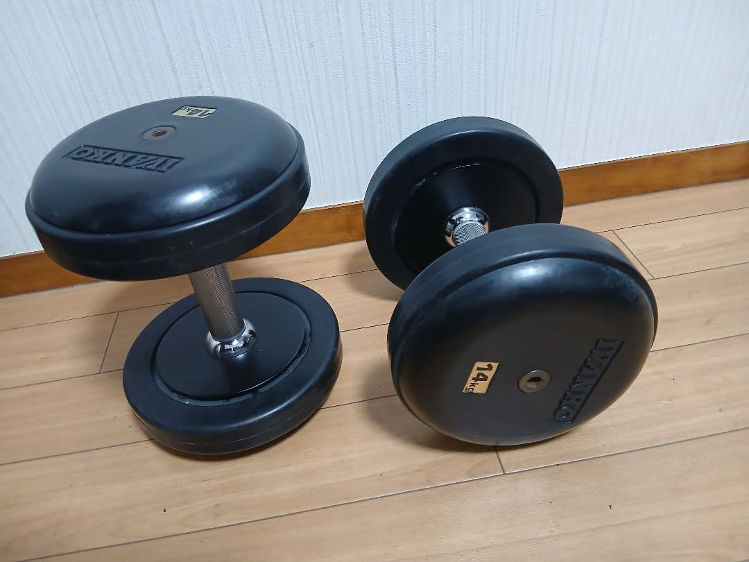 ②IVANKO(イヴァンコ) SDKR ダンベル(ラバー) 14kg x 1個