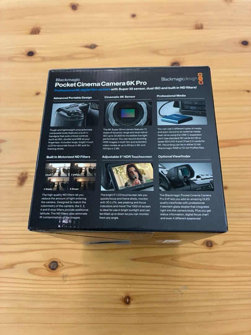 ビデオカメラ Blackmagic Pocket Cinema Camera 6K Pro