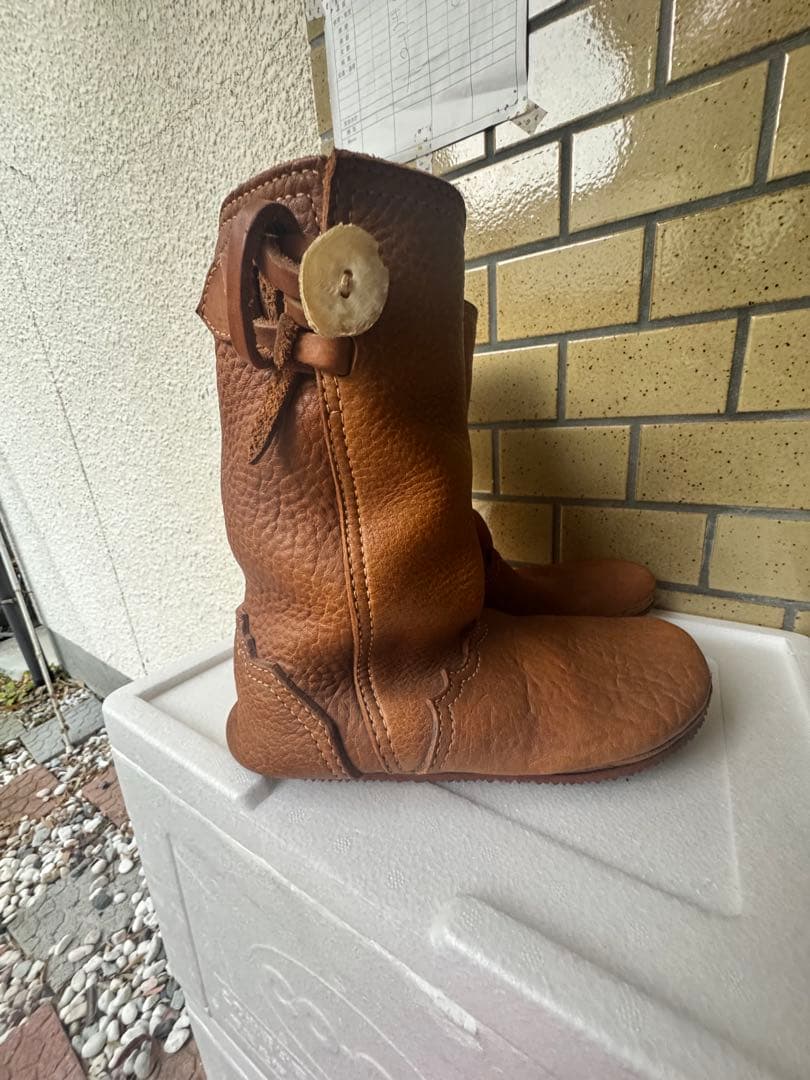 COMME des GARÇONS ブラウンショートブーツ