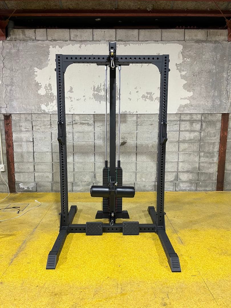 【美品】MBCスクワットラック+ラットプル　VILLAINプレート125kg