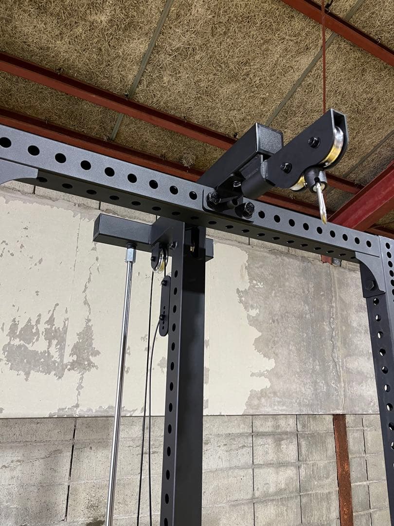 【美品】MBCスクワットラック+ラットプル　VILLAINプレート125kg