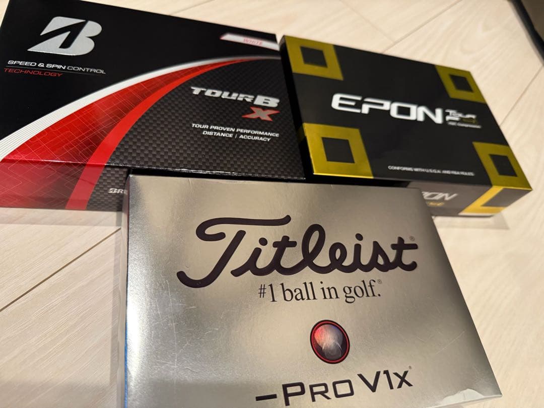 ブリジストン＆ エポン ＆ タイトリスト ゴルフボールセット