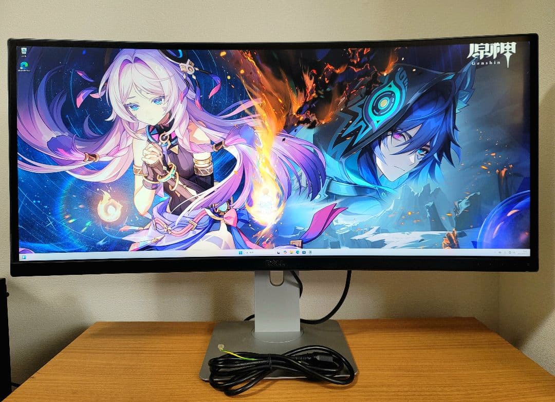 値下げ　美品 DELL デル 湾曲型 液晶モニター U3415WB 34型