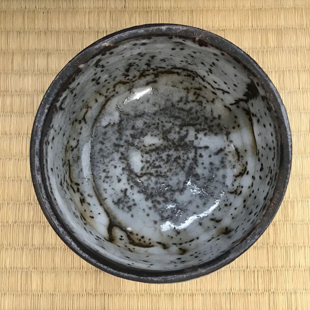 茶道具　鼠志野茶碗　洞窯十五世水野家康作　栞　共箱　N226CW