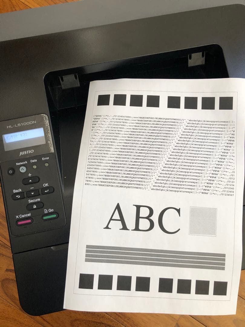 JUSTIO HL-L5100DN レーザープリンター 本体と電源ケーブル 美品