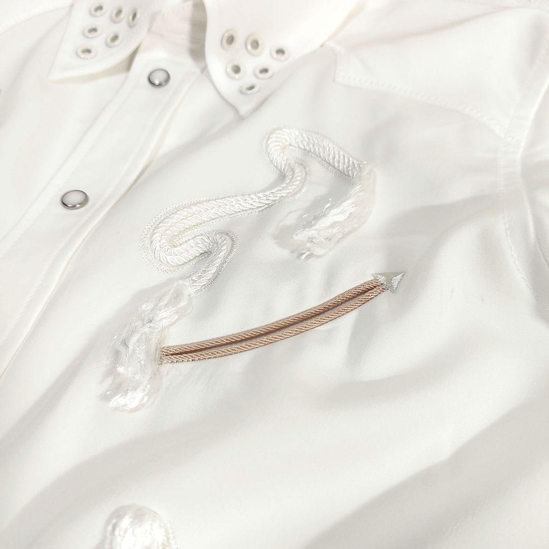 美品 TOGA PULLA トーガプルラ ウエスタン 刺繍 フリンジ 長袖シャツ