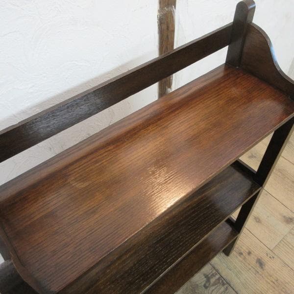 英国 アンティーク 家具 ブックシェルフ ブックケース 本棚 飾り棚 6705d