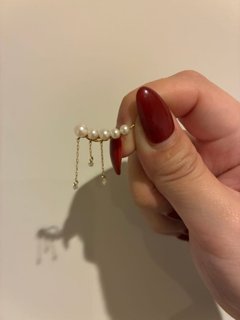 【アーカー】ピンドットミラーパール ピアス 片耳用付属品なし