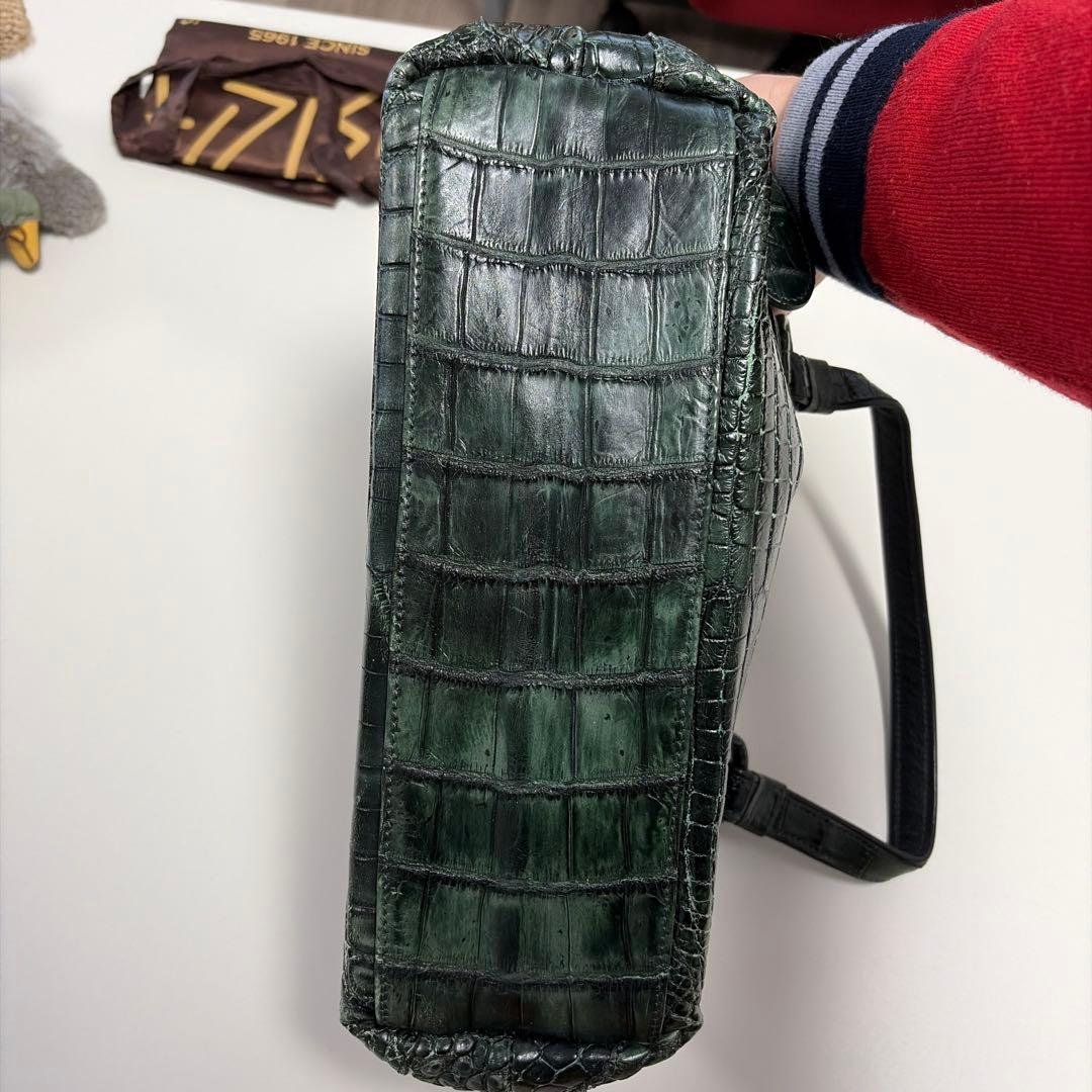 「ぬこさん専用〜ʕ•ᴥ•ʔ」IBIZA ダークグリーン　ハンドバッグ　美品！