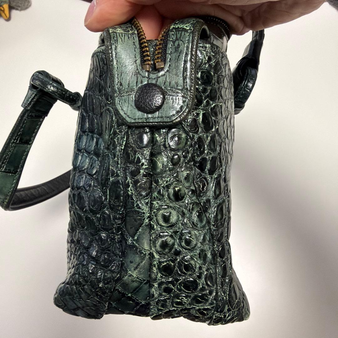 「ぬこさん専用〜ʕ•ᴥ•ʔ」IBIZA ダークグリーン　ハンドバッグ　美品！