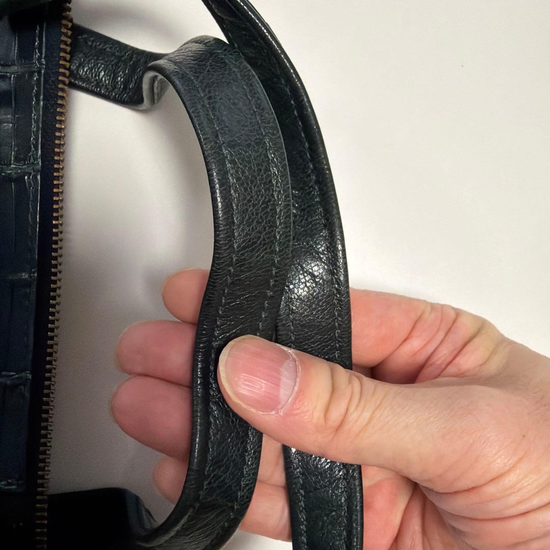 「ぬこさん専用〜ʕ•ᴥ•ʔ」IBIZA ダークグリーン　ハンドバッグ　美品！