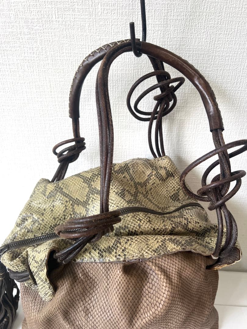 HENRY BEGUELIN パイソン ハンドバッグ トート エンリーベグリン
