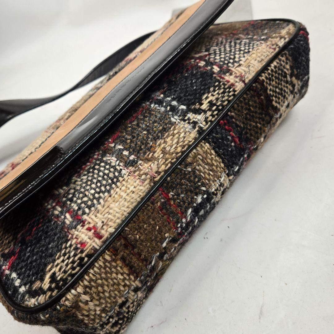 激レア美品 BURBERRY ツイード ノバチェック ショルダーバッグ