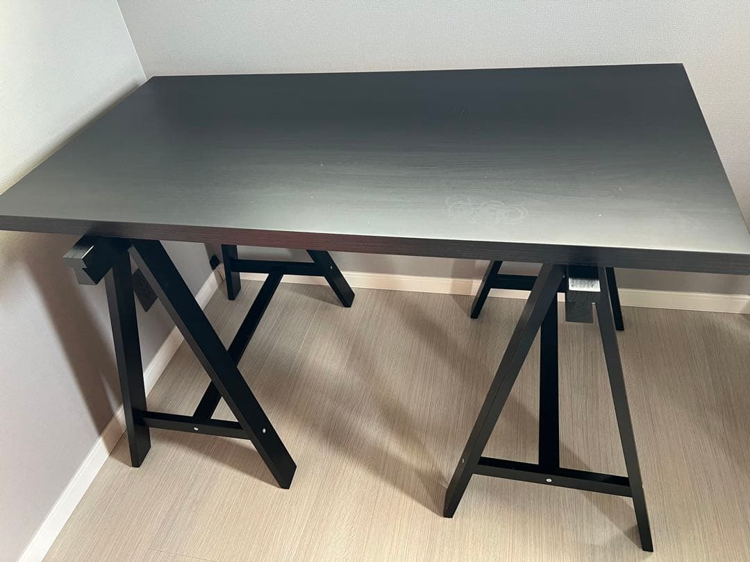 IKEA イケア ODDVALD オッドヴァルド　ブラック　2脚セット　テーブル