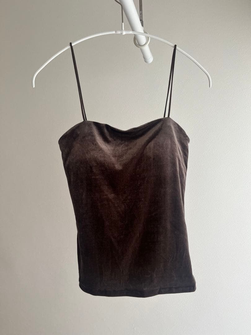 BACCA ベロアジャージー カップインキャミソール