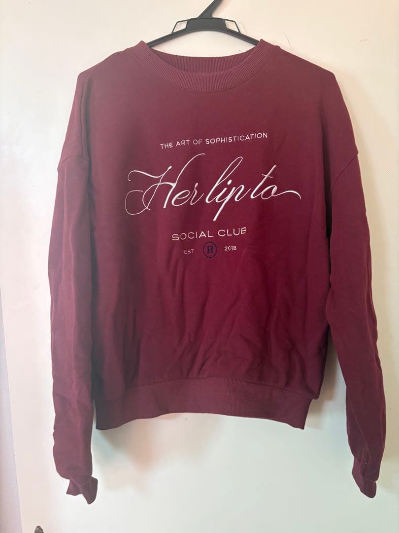 【新品未使用タグ付き】Her lip to Social Club スウェット
