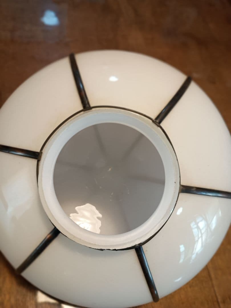 大正ロマン 真鍮ボンボリ型 電笠デッドストック