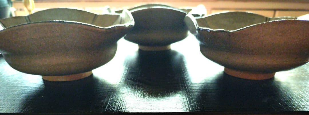 人間国宝 中里重利 　絵唐津　小鉢 向付 ３枚