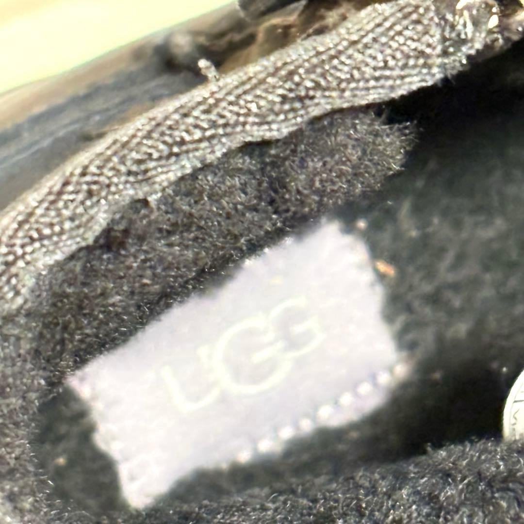 UGG アグ スエード サイドジップ ショートブーツ 黒 ブラック25cm