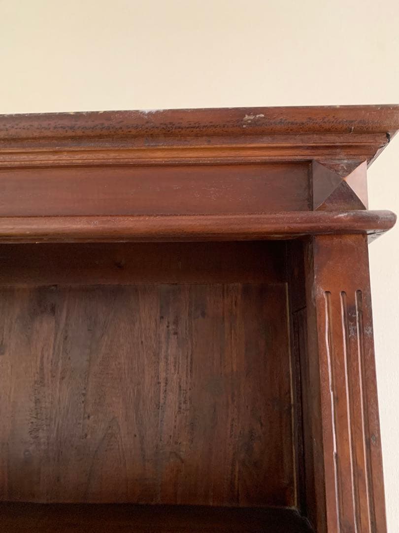 B-company アジアン家具 本棚 シェルフ 収納棚（引き出し付き）