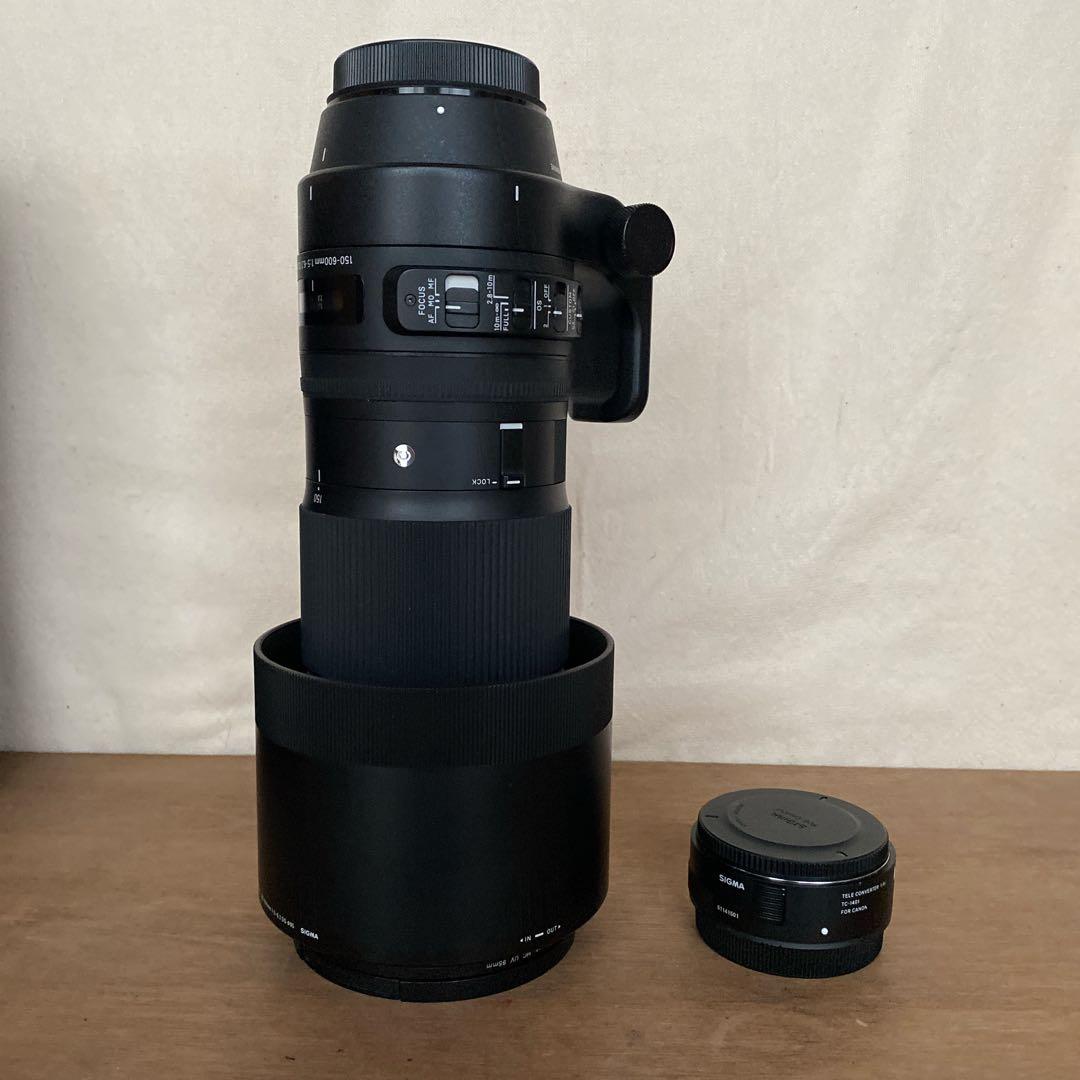 SIGMA 150-600 f5-6.3 DG.OS HSM キヤノン テレコン