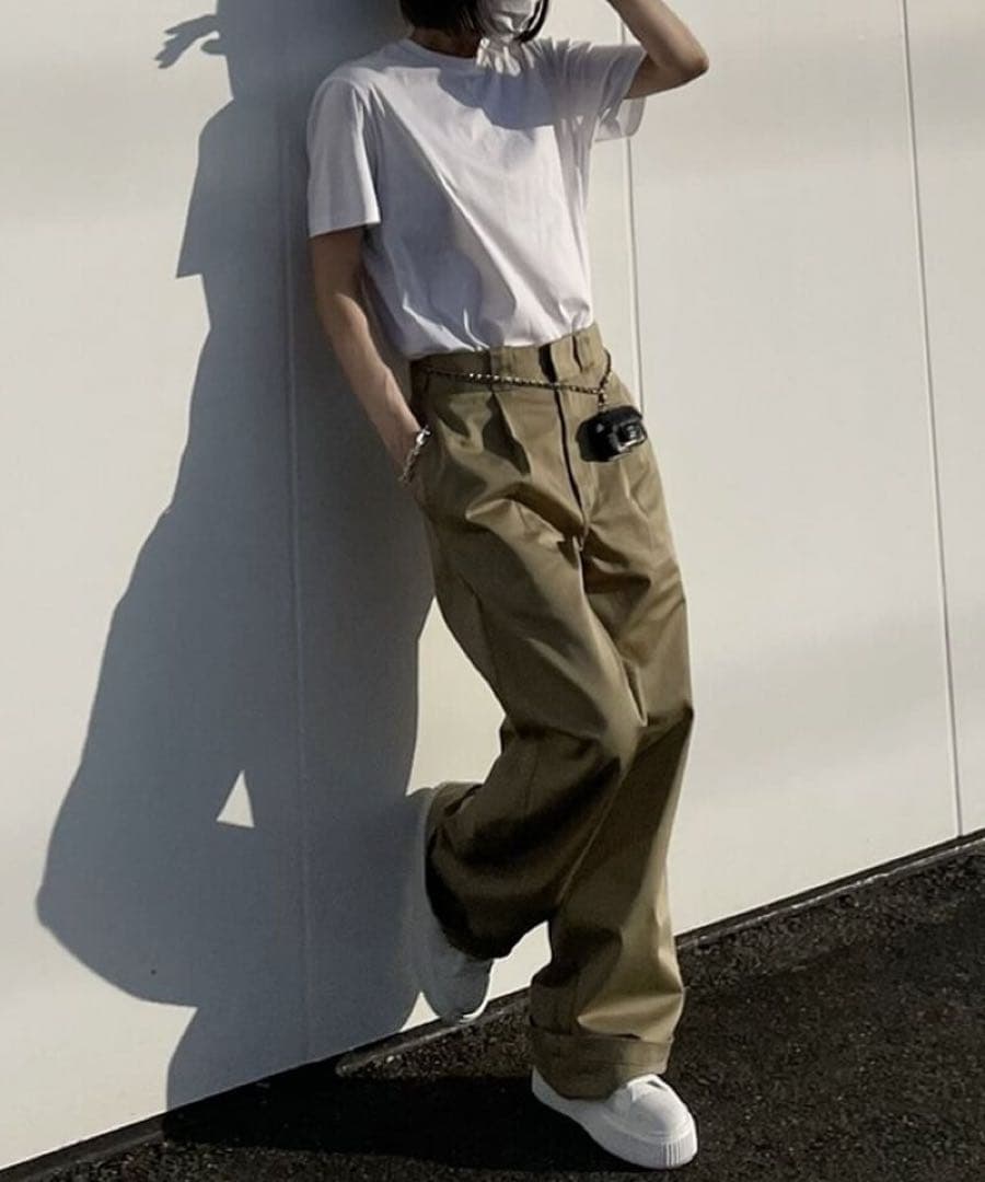 ok.soon dickies ワイド チノ パンツ