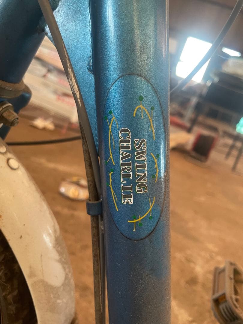 タ*ン様 SWING CHARLIE 三輪自転車 青 送料込み　タイヤのむしゴム