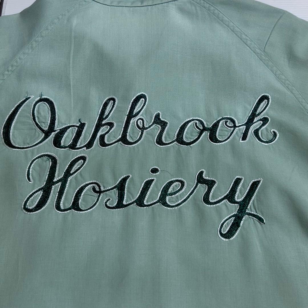 60s ボーリングシャツ　長袖　Elbeco L アイスブルー⑤