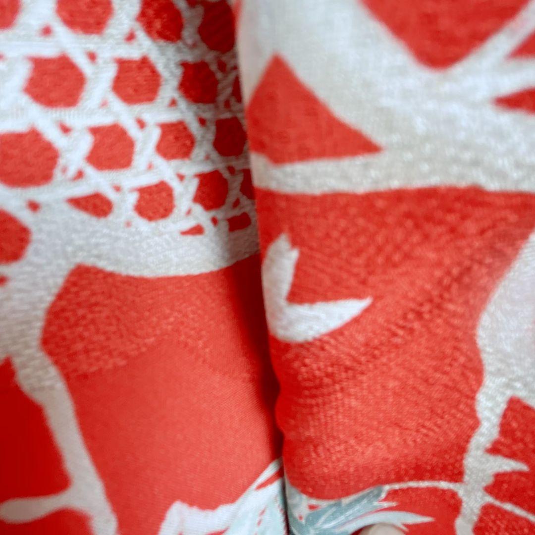 【昭和レトロセット】　七五三　7歳女の子　小物セット　朱地　51528