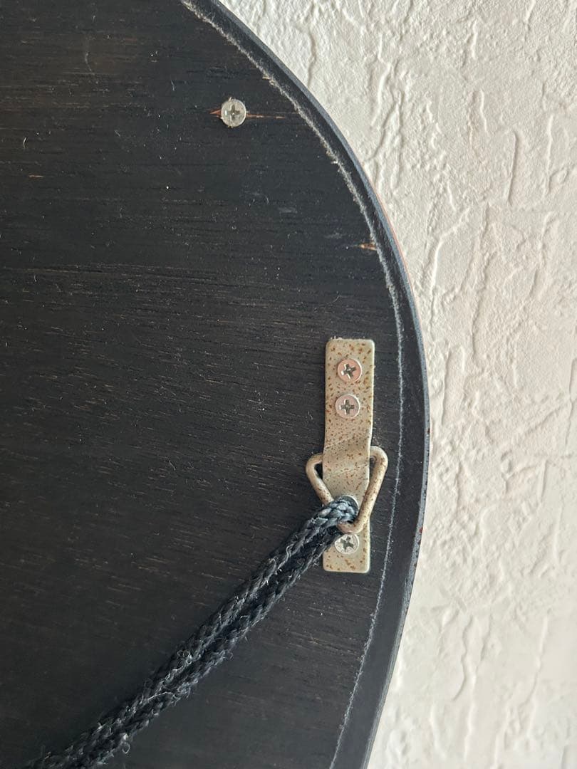 アンティーク　ニッカ　壁掛け鏡　リボン　ウォールミラー　昭和レトロ　ビンテージ