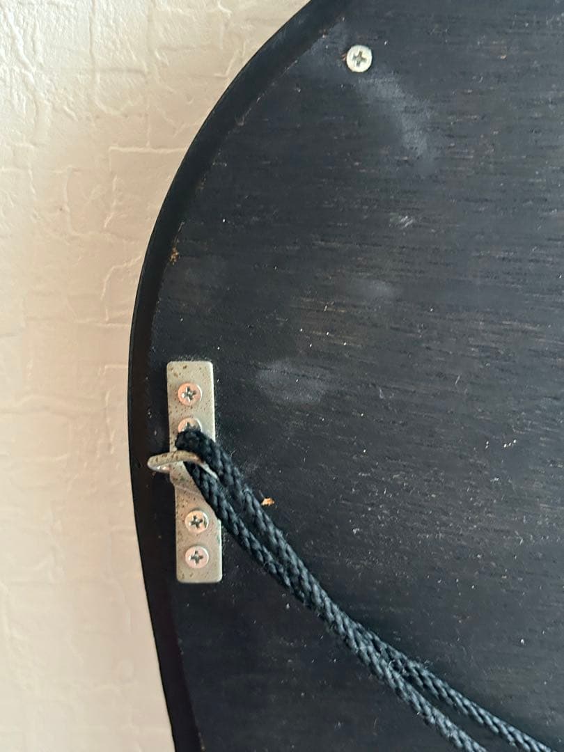 アンティーク　ニッカ　壁掛け鏡　リボン　ウォールミラー　昭和レトロ　ビンテージ