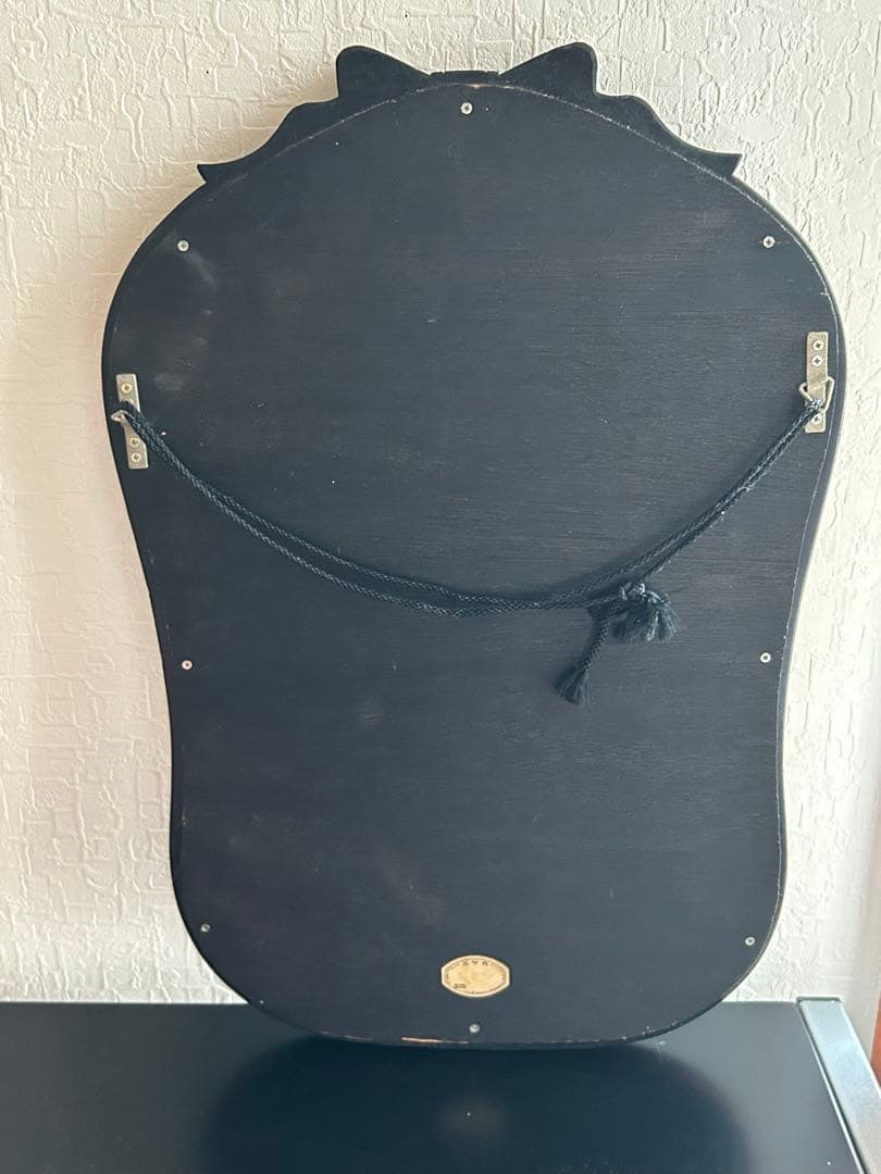 アンティーク　ニッカ　壁掛け鏡　リボン　ウォールミラー　昭和レトロ　ビンテージ