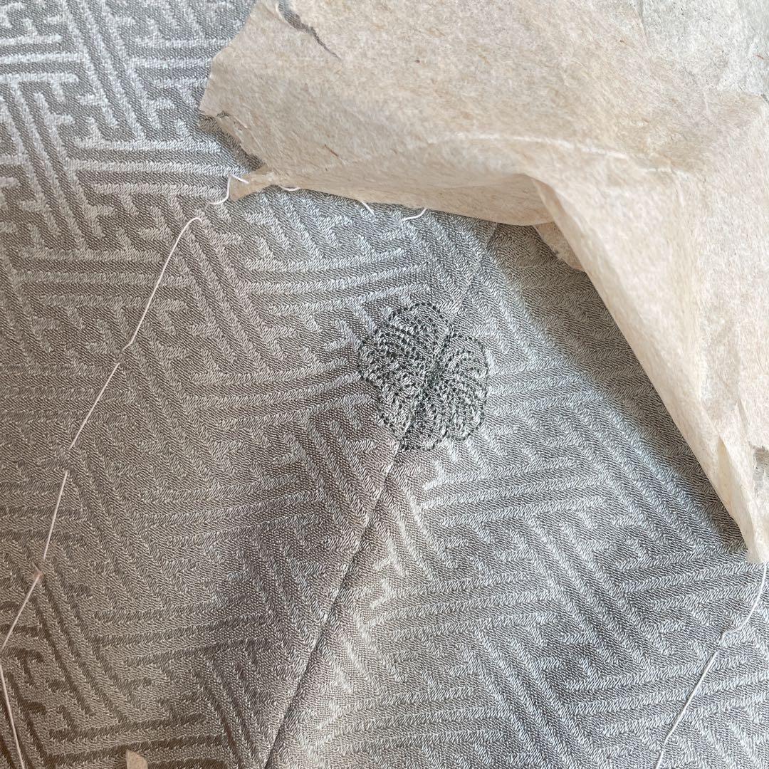 訪問着　フルセット　観世水　鹿の子絞り　金彩　紗綾形地紋　入学式　卒業式　L1