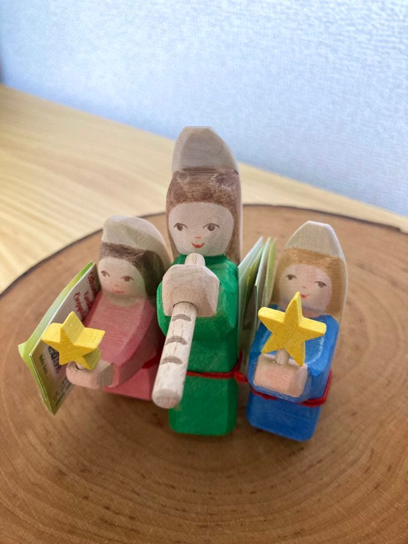 【Ostheimer】Angel with flute 笛を吹く天使 3点セット