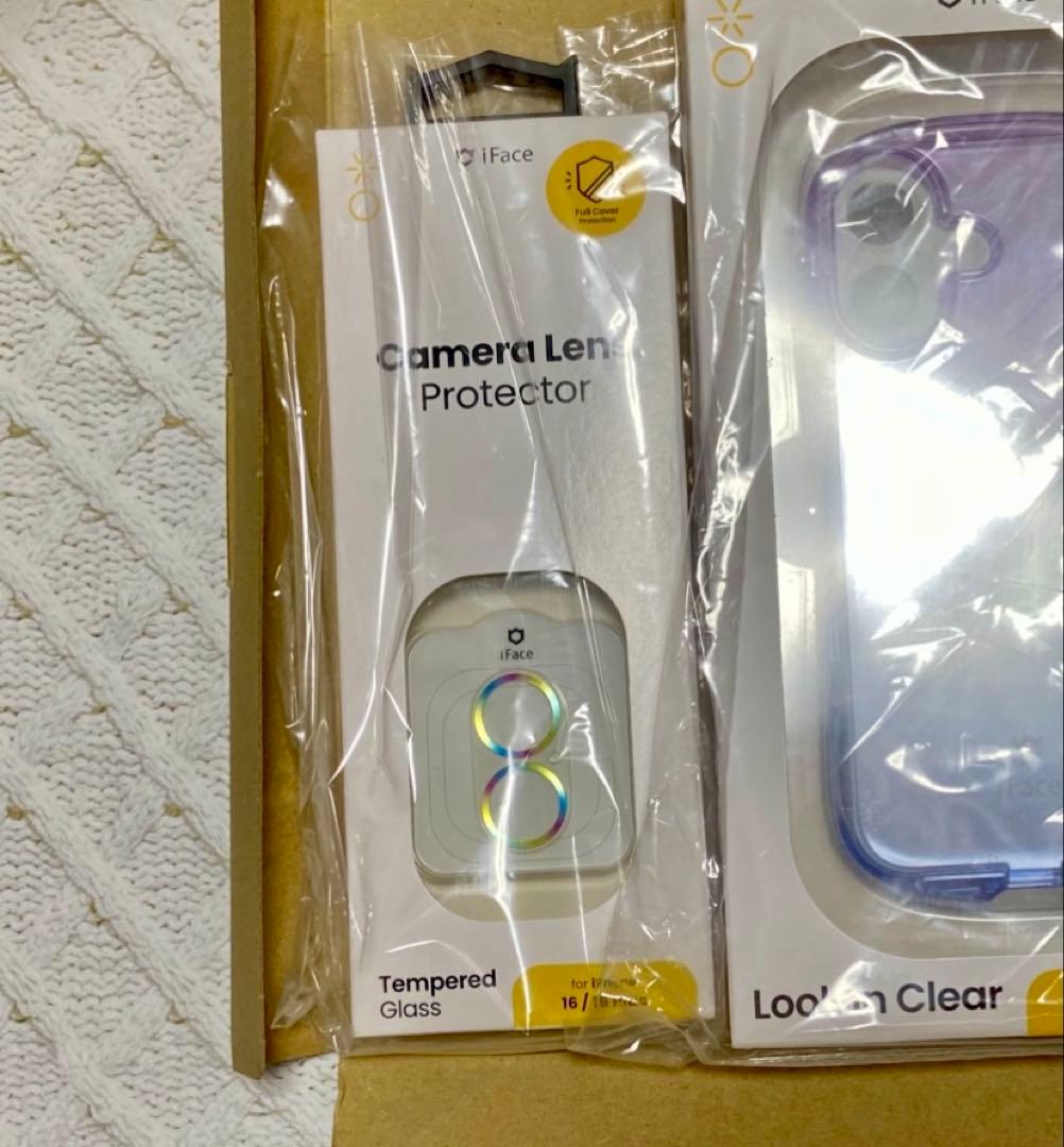 iFace iPhone16用　スマホカバー　カメラカバー