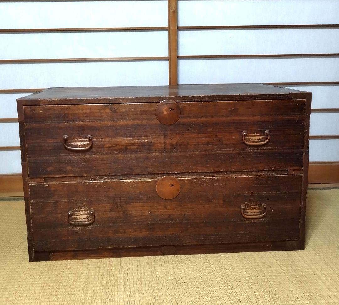 ビンテージ チェスト 箪笥 テレビ台 ローボード シャビー 昭和レトロ