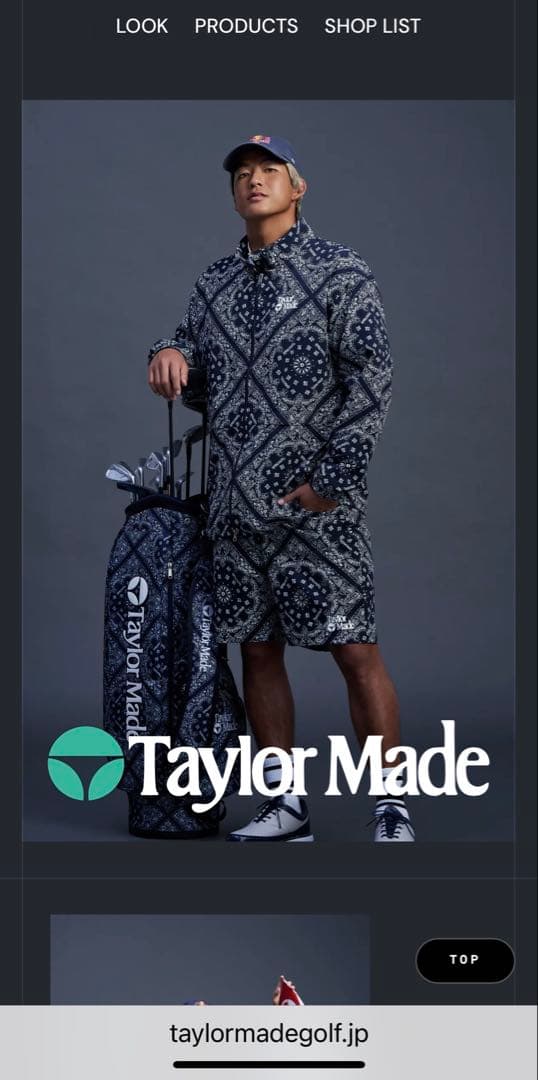 TaylorMade H e r i t a g e キャディバッグ バンダナ柄