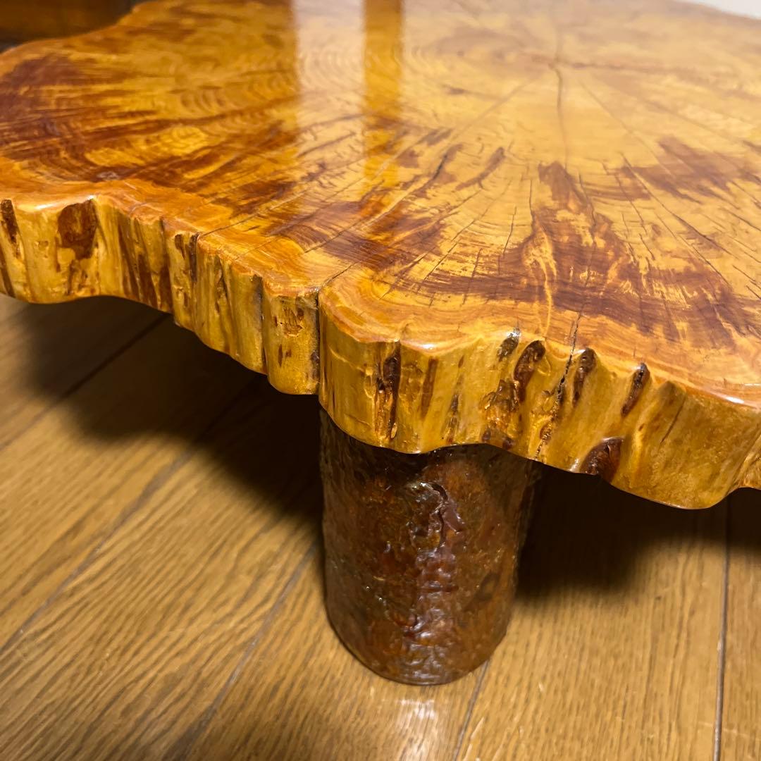 一枚板　切り株　花台　盆栽台　飾り台