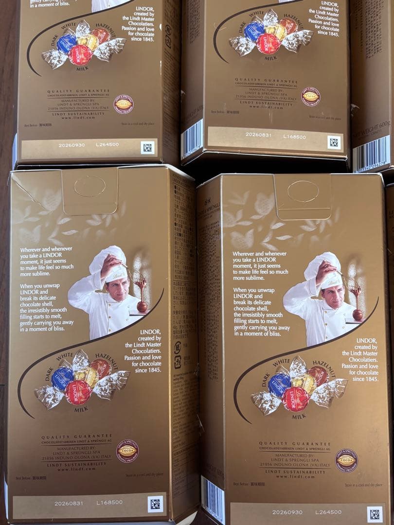 リンツ リンドール アソート チョコレート（4箱)