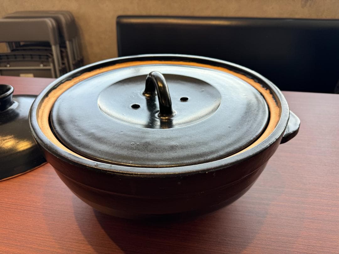 「長谷製陶」 かまどさん 土鍋 二升炊き 2升 直火専用 炊飯鍋 炊き出し